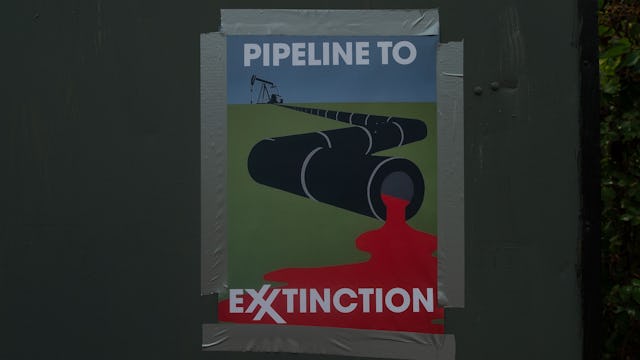 Part of the the protest camp. An experienced climate activist tunneller known as Digger, is currentl...