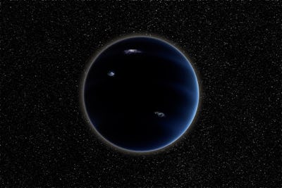 Hypothetical planet X nicknamed planet 9. Elements of this image furnished by NASA
