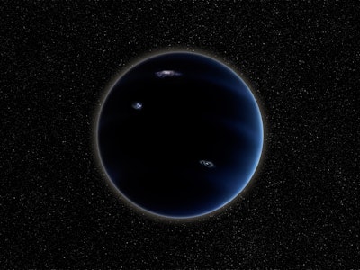 Hypothetical planet X nicknamed planet 9. Elements of this image furnished by NASA