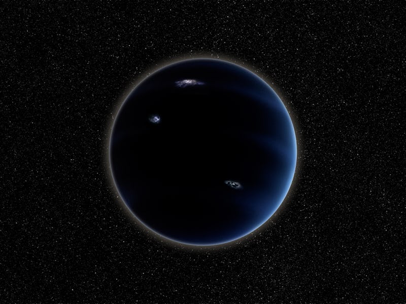 Hypothetical planet X nicknamed planet 9. Elements of this image furnished by NASA