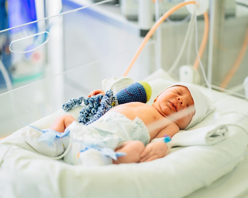 baby in neonatal intensive care unit (NICU)