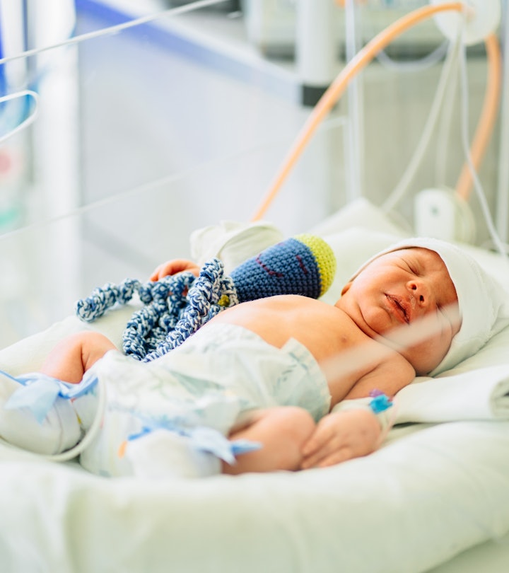 baby in neonatal intensive care unit (NICU)
