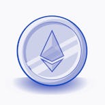 Close up of Golden ethereum. cryptocurrency. ethereum coins. ethereum symbol. ethereum icon. Crypto...