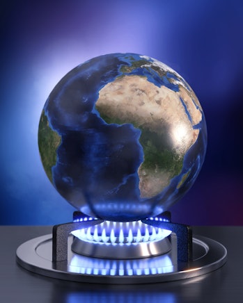 
3D illustration global warming
