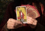 Here's the tarot card THE MAGICIAN.