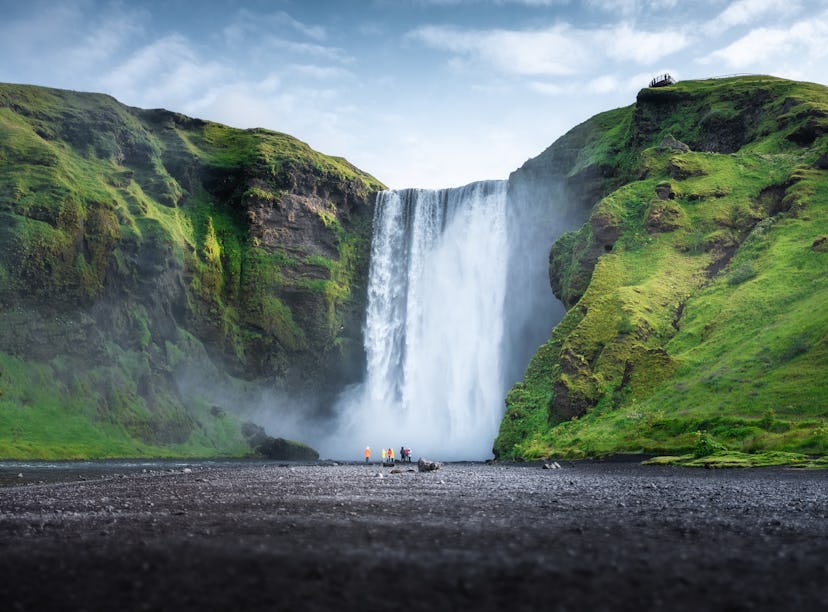 Skogafoss waterfall, Iceland. Here's How To Get Paid $50K To Move To Iceland With Siggi's job.