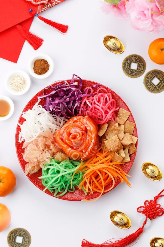 Yee Sang, Yusheng, Lo Hei, or Lou Sang is Cantonese Style Raw Fish Salad. It is Symbol of Abundance,...