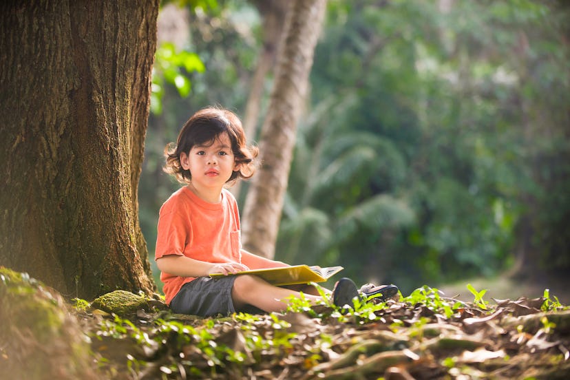 Child with a book in an article about fairy names