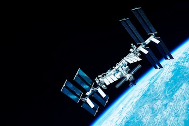 International Space Station. Elements of this image furnished by NASA. High quality photo