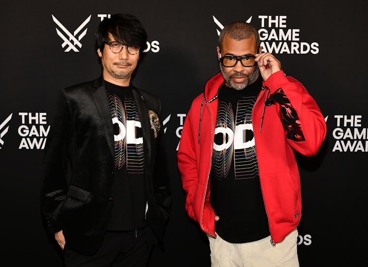 Hideo Kojima and Jordan Peele attend The Game Awards 2023 at the Peacock Theater on December 7, 2023...
