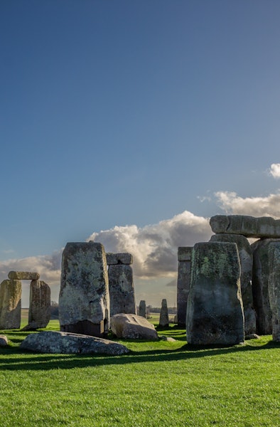 Stonehenge, an ancient prehistoric stone monument near Salisbury. Stonehenge is a UNESCO World Herit...