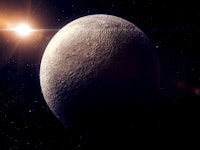 Quaoar dwarf planet 3d render for background