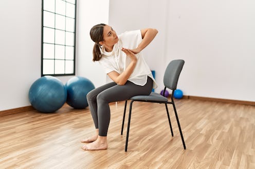 Chair yoga poses you can do without getting up.