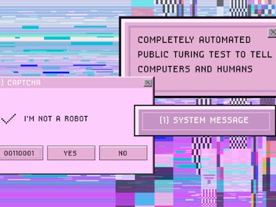 Concept of  CAPTCHA — Completely Automated Public Turing test to tell Computers and Humans Apart. Gl...