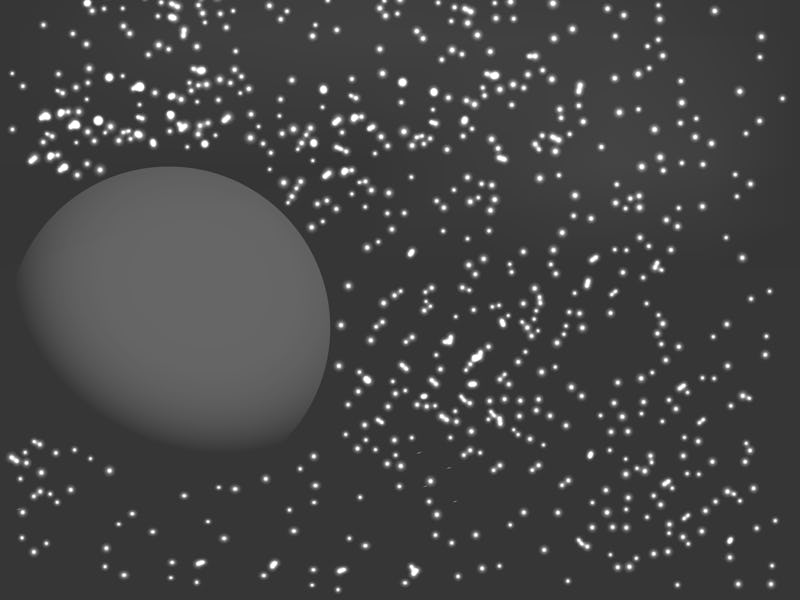 Rogue planet.Vector illustration.