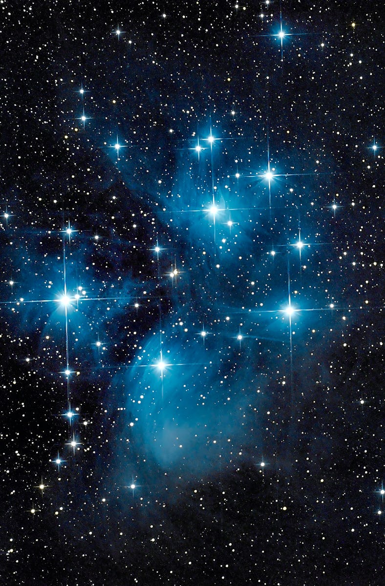 Pleiades open star cluster (also known as The Seven Sisters)
