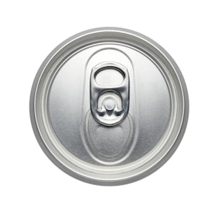 soda or beer Can, Top view, pull tab ring unopened Isolated on a white background - Realistic photo ...