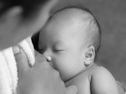 Breastfed newborns asian