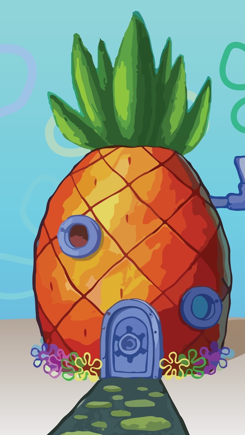 SpongeBob SquarePants' Pineapple Home Under The Sea