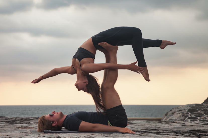Libra is into partner yoga.