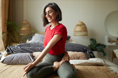 The best yoga poses to do after a flight.