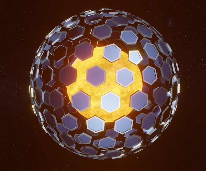 Dyson sphere is a hypothetical megastructure that completely encompasses a star and captures a large...
