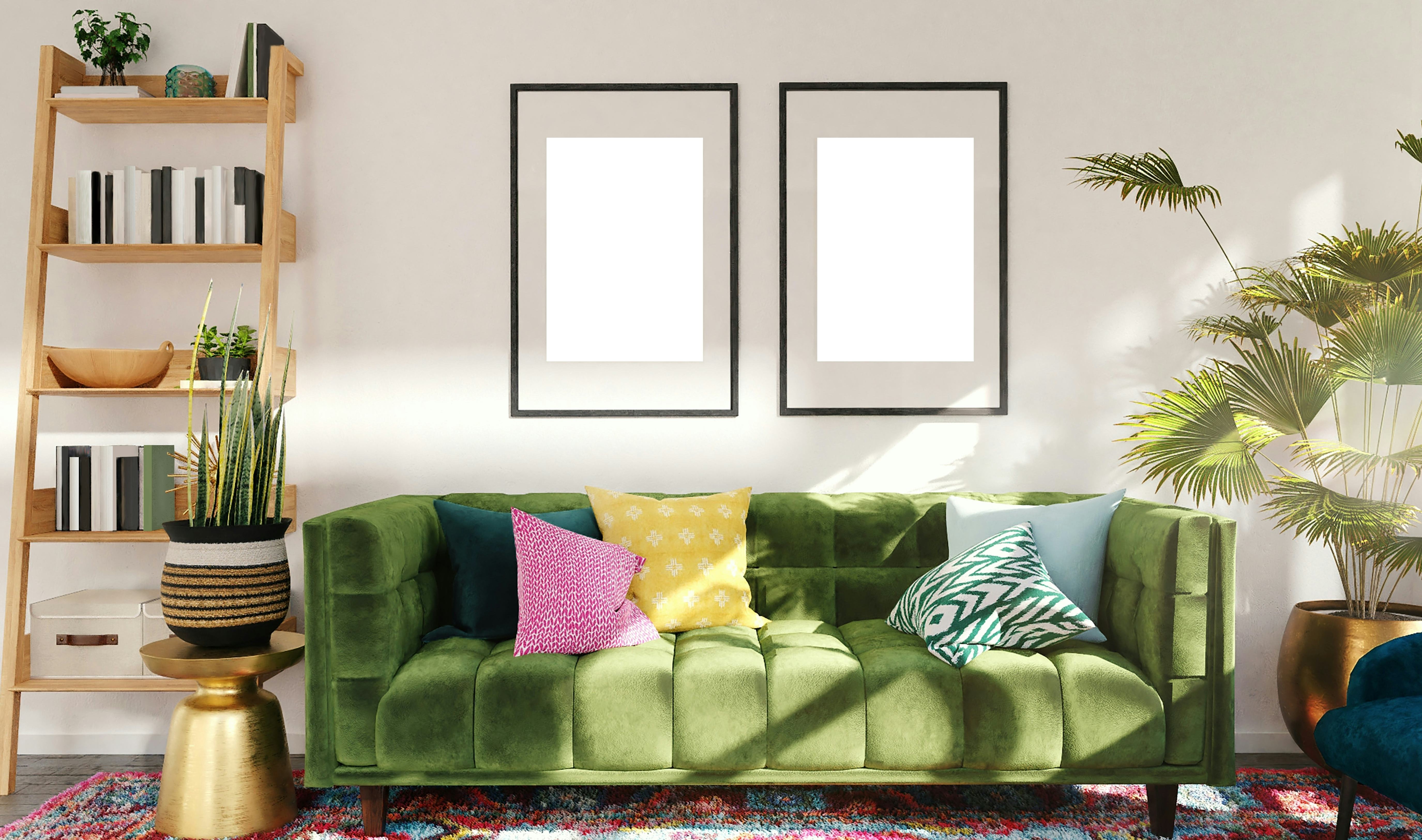 Green velvet couches are officially cheugy.