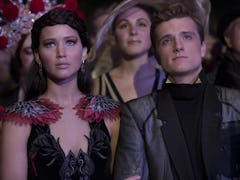 Jennifer Lawrence, Josh Hutcherson in 'The Hunger Games'