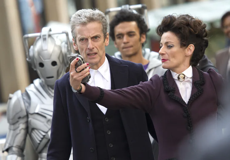 Peter Capaldi with Michelle Gomez