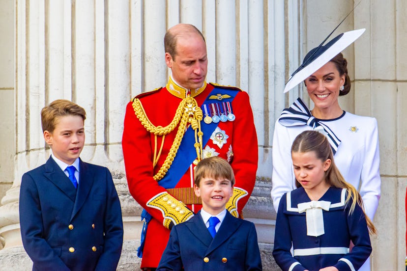 Prince William of Wales, Catherine Princess of Wales, Prince George, Princess Charlotte, Prince Loui…
