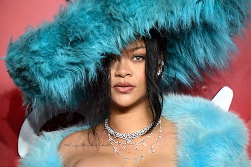 Rihanna Paired Crocs With A Fur Coat