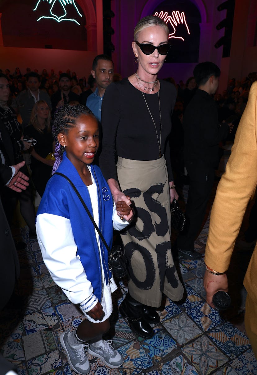 Charlize Theron at the Dior Pre-Fall 2024 show