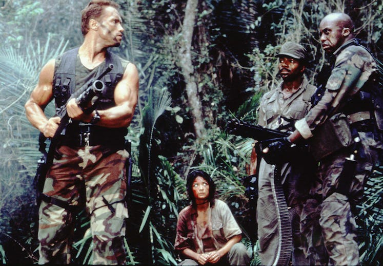 Arnold Schwarzenegger, Elpidia Carrillo, Carl Weathers, Bill Duke