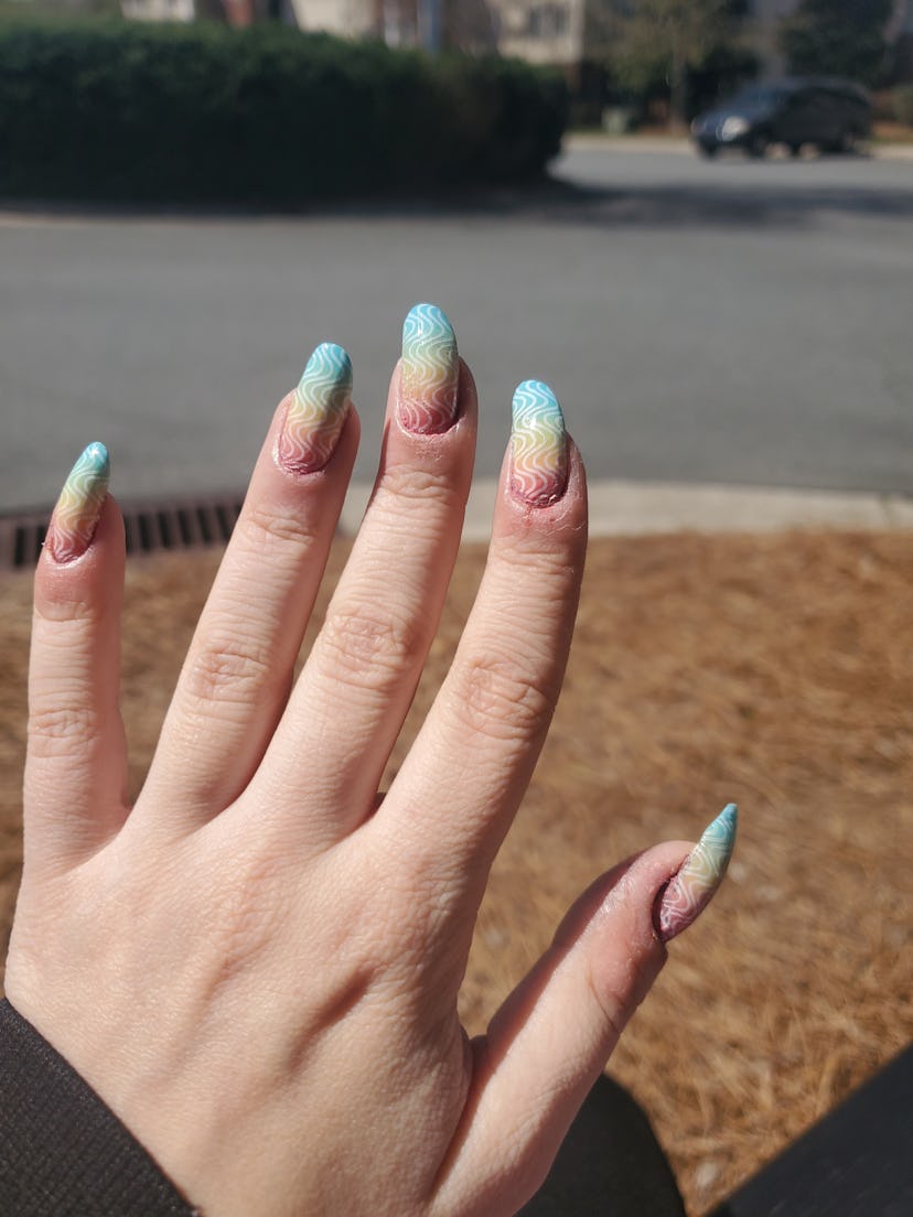 2025 Rainbow Gradient Nails for Pride