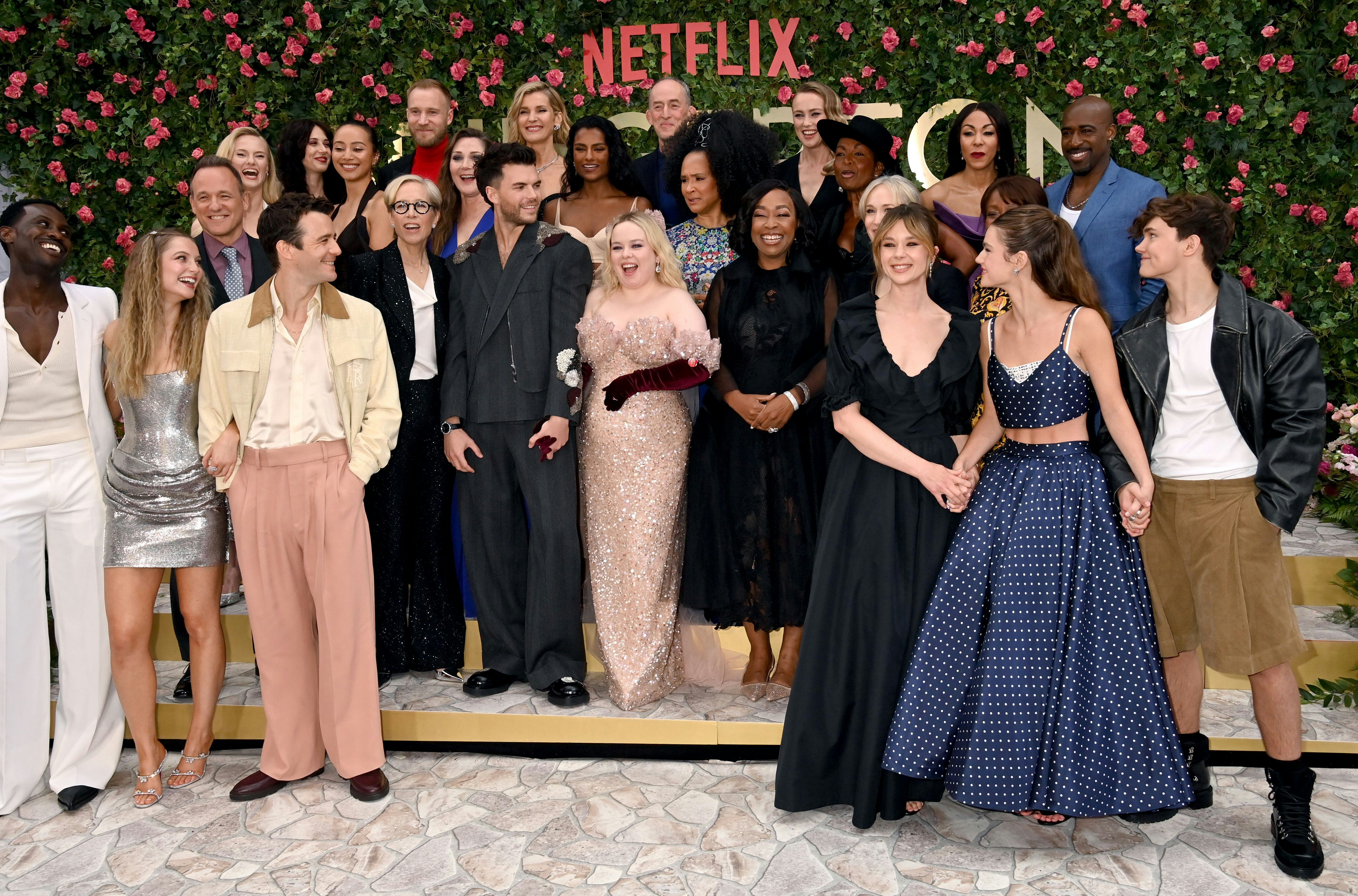 Luke Newton and Nicole Coughlan and cast members