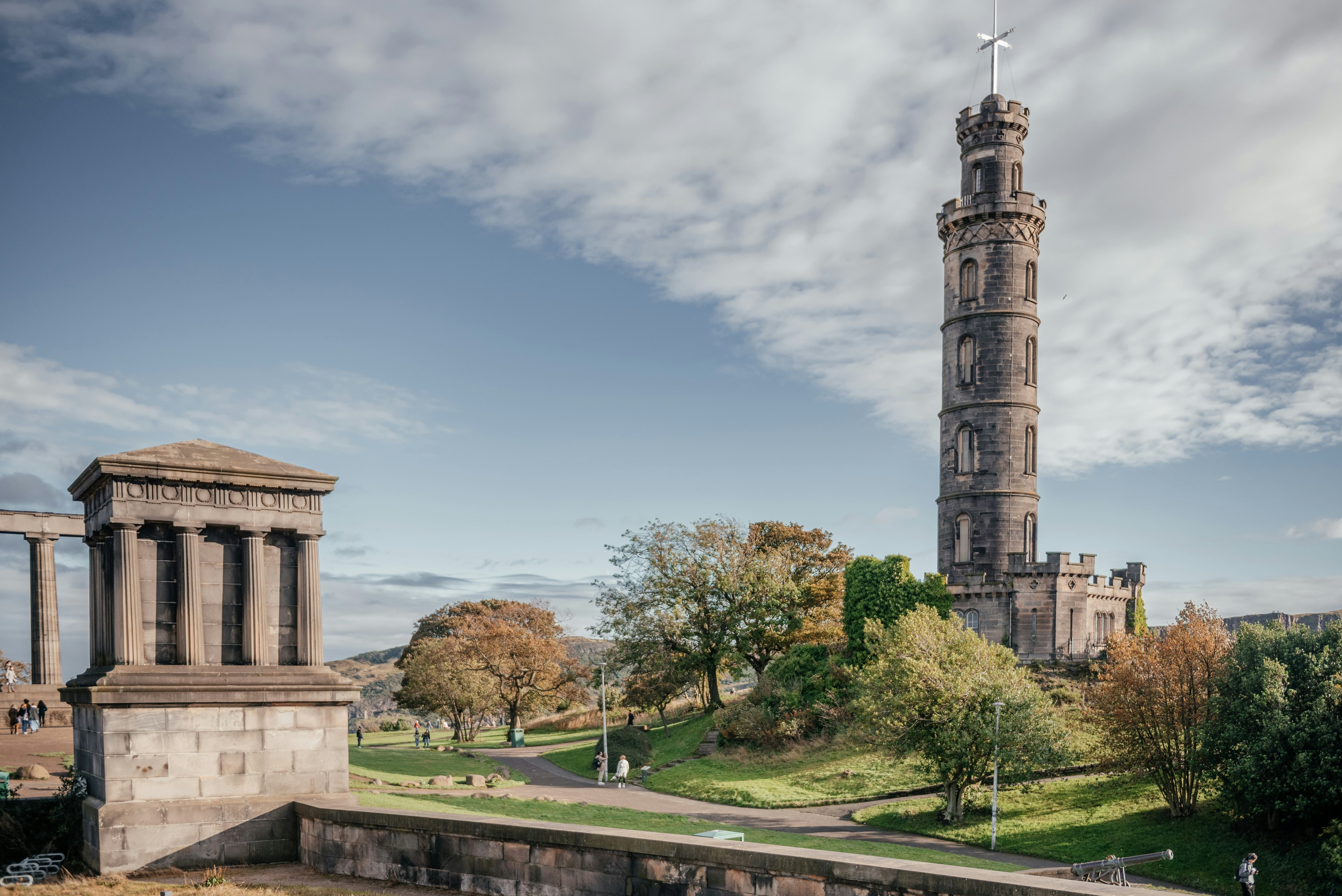 Edinburgh travel guide: Visit Nelson Monument and National Monument on Calton Hill