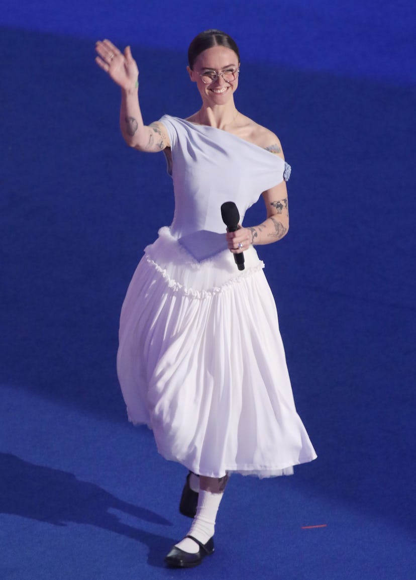 Ella Emhoff DNC Dress Designer Joe Ando 2024 Ella Emhoff DNC Dress Designer Joe Ando 2024