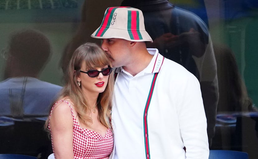 Travis Kelce and Taylor Swift attend the men’s final