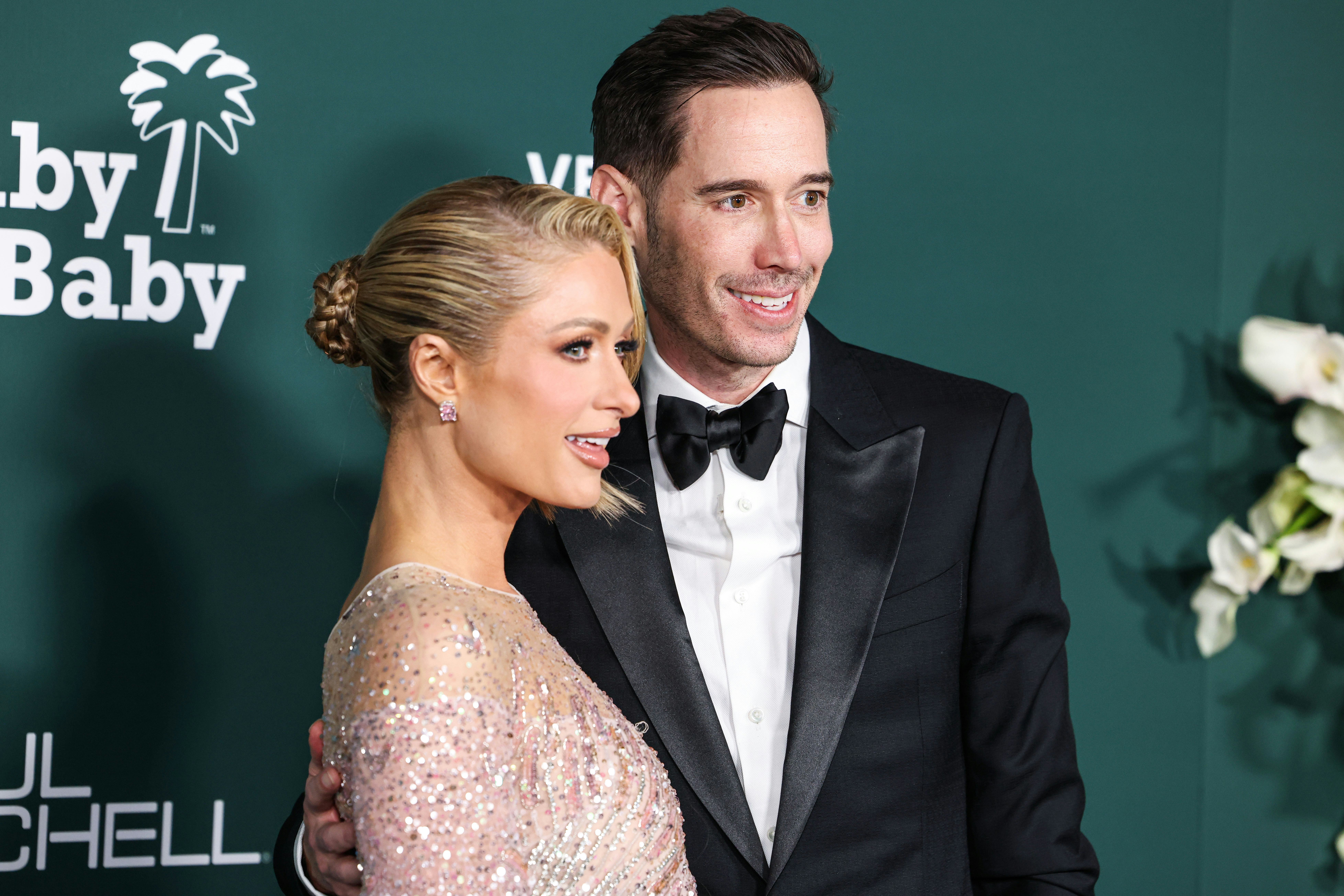 Paris Hilton and husband Carter Reum arrive at the 2024 Baby2Baby Gala Presented by Paul Mitchell he&hellip;