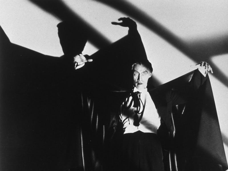 FILM STILLS OF 'HOUSE OF DRACULA' WITH 1945, CAPE, JOHN CARRADINE, CLOTHING, DRACULA & OTHER VAMPIRE...