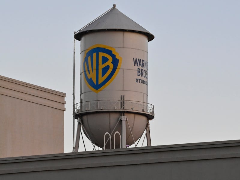 A water tower is seen on the Warner Bros. Studios lot in Burbank, California on Sunday, December 7, ...