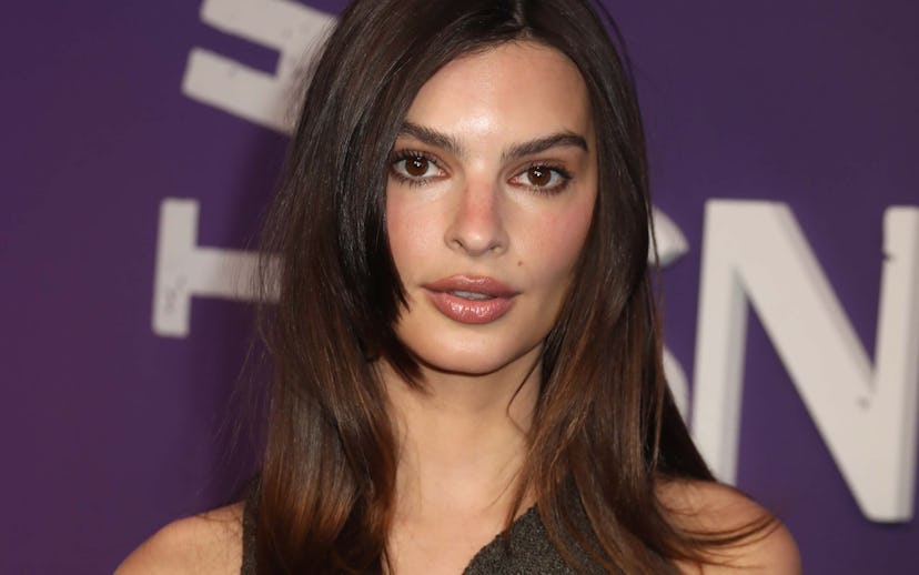 Actor EMILY RATAJKOWSKI seen at the arrivals for SNL 50 - The Homecoming Concert at Radio City Music...