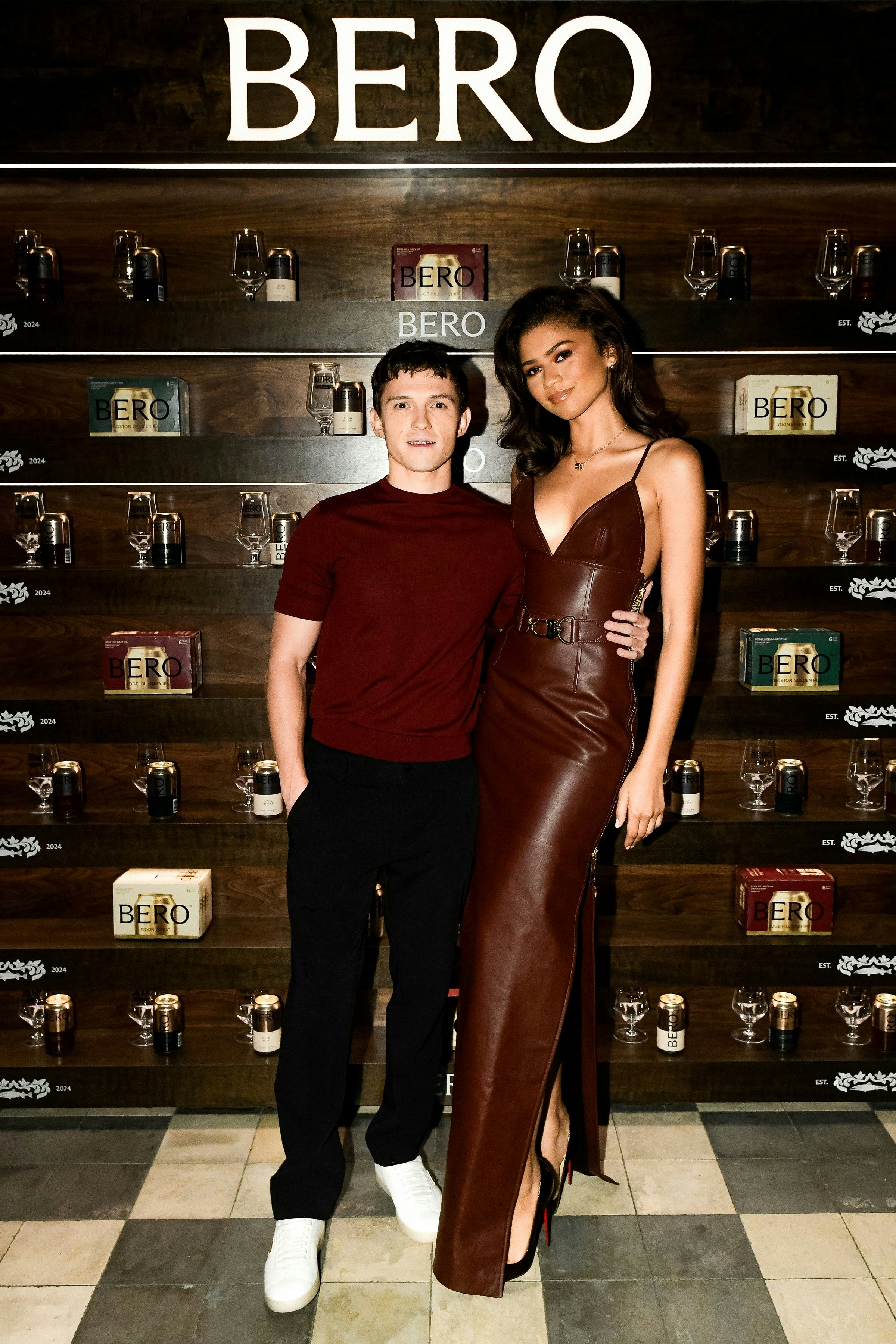 Tom Holland and Zendaya at Bero launch event