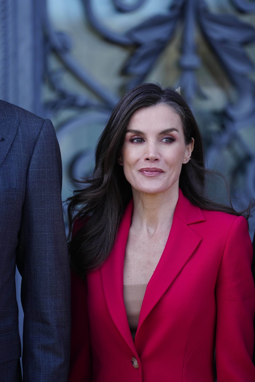Madrid Queen Letizia and King Felipe VI visit the exhibition The Tyranny of Cronos, with the portrai...