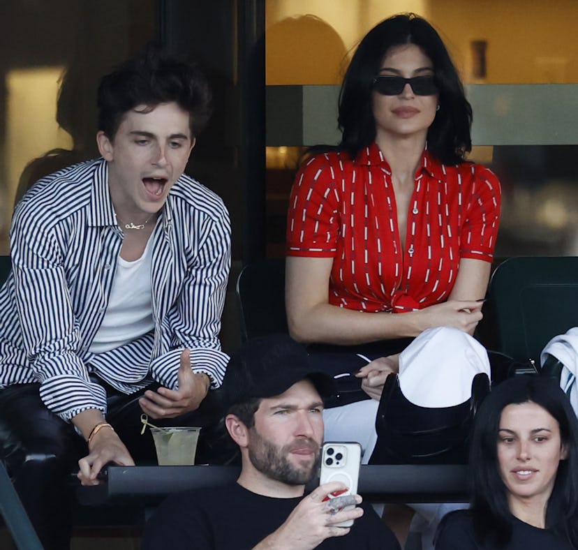 Timothee Chalamet and Kylie Jenner at Indian Wells