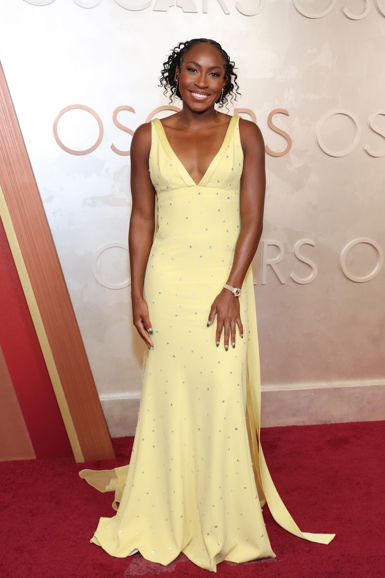 Coco Gauff attends the 97th Oscars Arrivals on March 02, 2025 in Los Angeles, CA.
