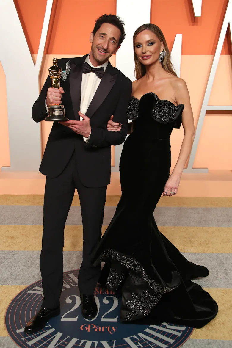 Adrien Brody and Georgina Chapman