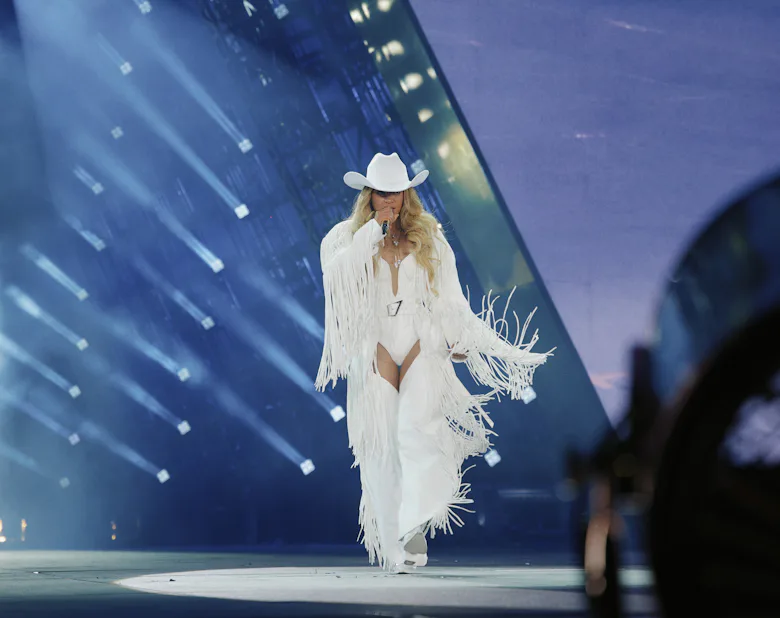 Global icon, Beyoncé, on stage on the opening night of her COWBOY CARTER TOUR, with a historic sold-...