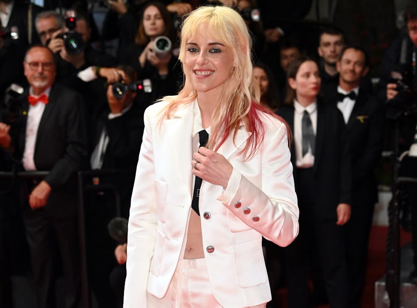 Kristen Stewart showed off her "Mine" thigh tattoo at Cannes.