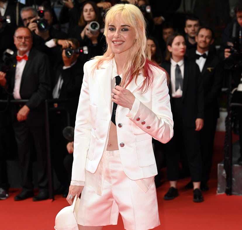 Kristen Stewart showed off her "Mine" thigh tattoo at Cannes.